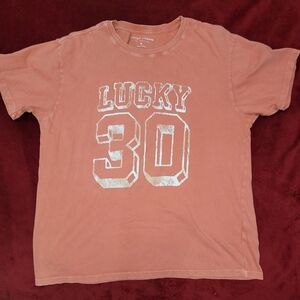 Lucky Brand Kids Orange Graphic Tee